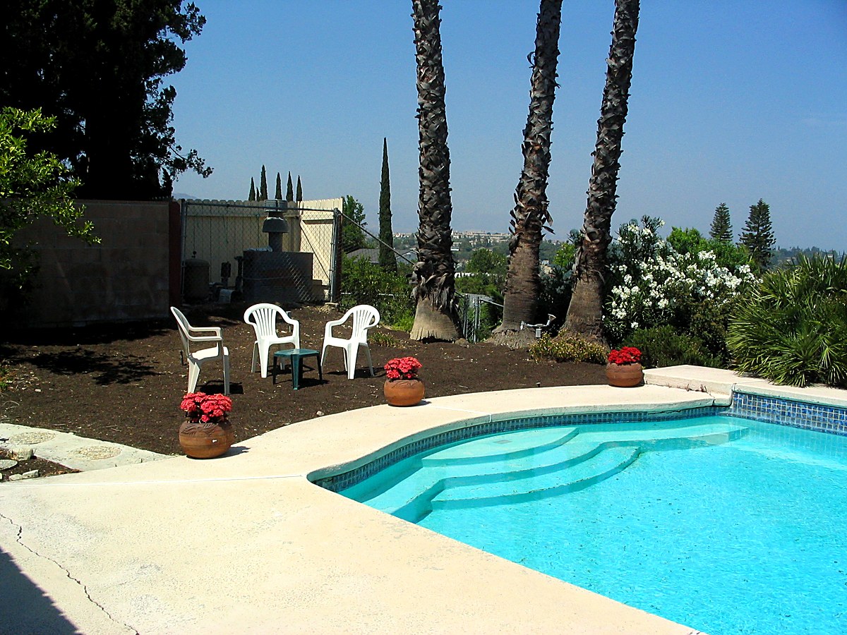 Completed pool at Daryn Drive, West Hills
